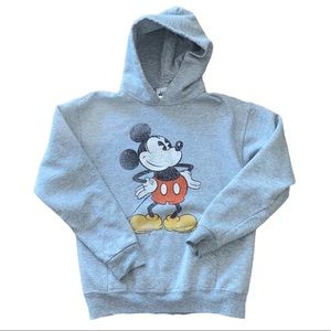 Disney Park Gray Mickey Mouse Kids Hoodie